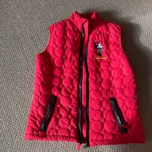 Red‎ Minnie Mouse Walt Disney works vest size small